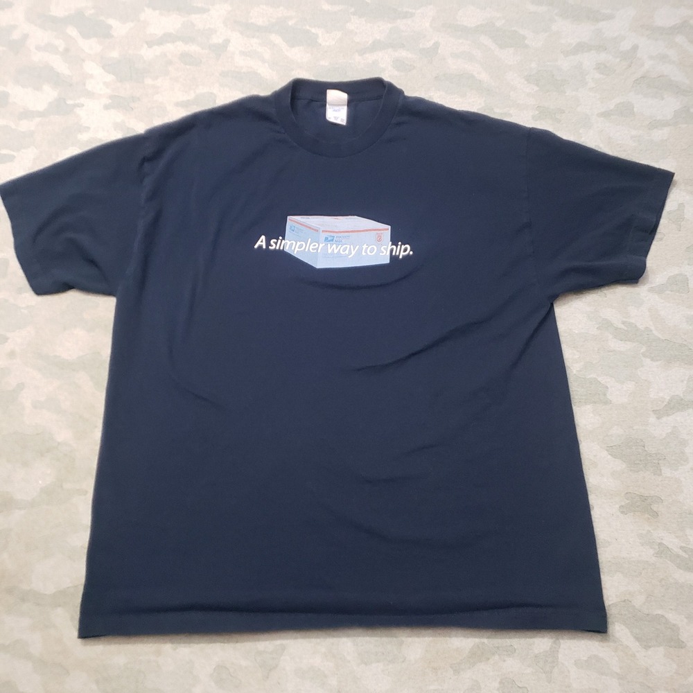 Vintage Murina Shirt Mens 2XLBlue Graphic Tee USA Made Short Sleeve